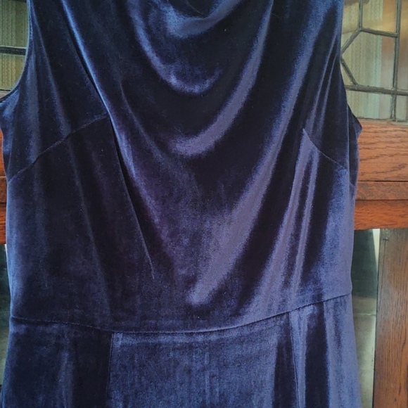 navy velvet betsey johnson swing dress 👗 - Picture 4 of 4
